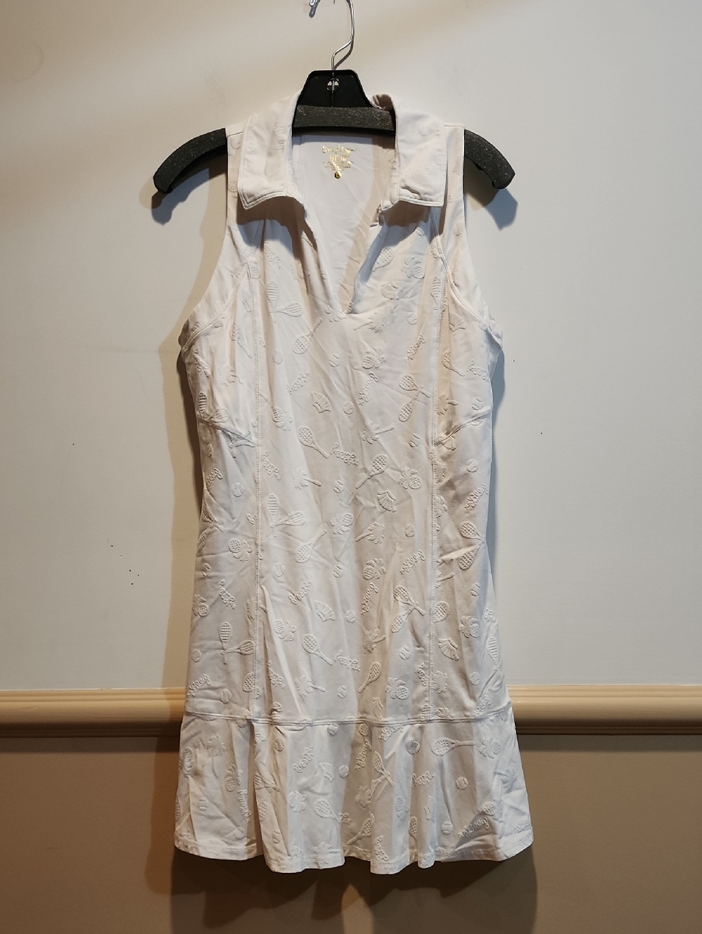 Lilly Pulitzer White Sleeveless Polo Mini Tennis Dress